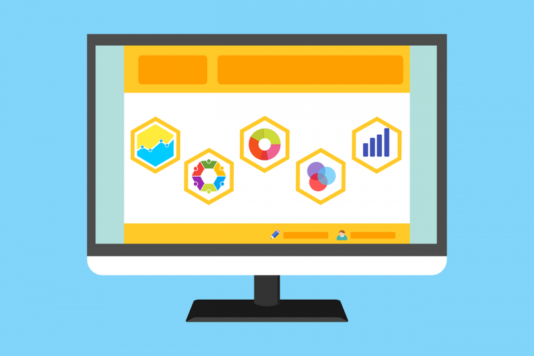 Free statistic survey website vector